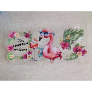 Flamingo UV DTF Tumbler Wrap Waterproof Transfer Sticker for 16-20oz Tumblers